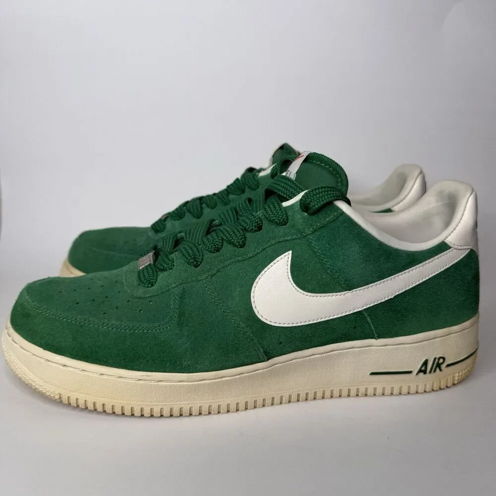 Nike Air Force 1 Low Pine Green Sail Suede Shoes Mens 12 488298-308 AF1 2013 - Picture 4 of 16